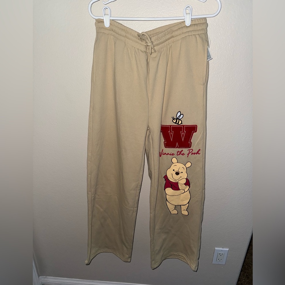 Disney Winnie the Pooh NWT Wide Leg Elastic Waist Sweatpants size XL‎